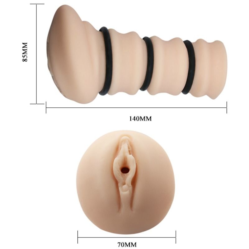 CRAZY BULL Masturbador Anneaux Modèle Vagin 2 — accessoires inclus