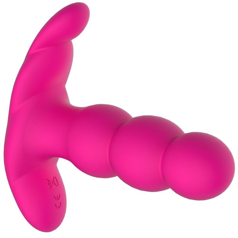 NALONE VIBRATEUR ANAL PEARL TÉLÉCOMMANDE NOIR — vue arrière