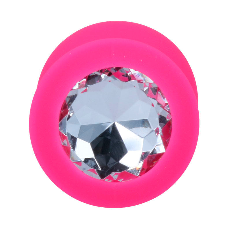 INTENSE ANAL TOYS Plug Anal Shelki L Fuchsia — vue arrière