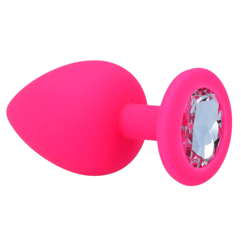 INTENSE ANAL TOYS Plug Anal Shelki L Fuchsia — accessoires inclus