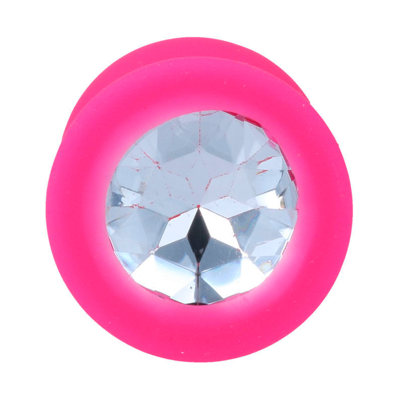 INTENSE ANAL TOYS Plug Anal Shelki M Fuchsia — vue arrière