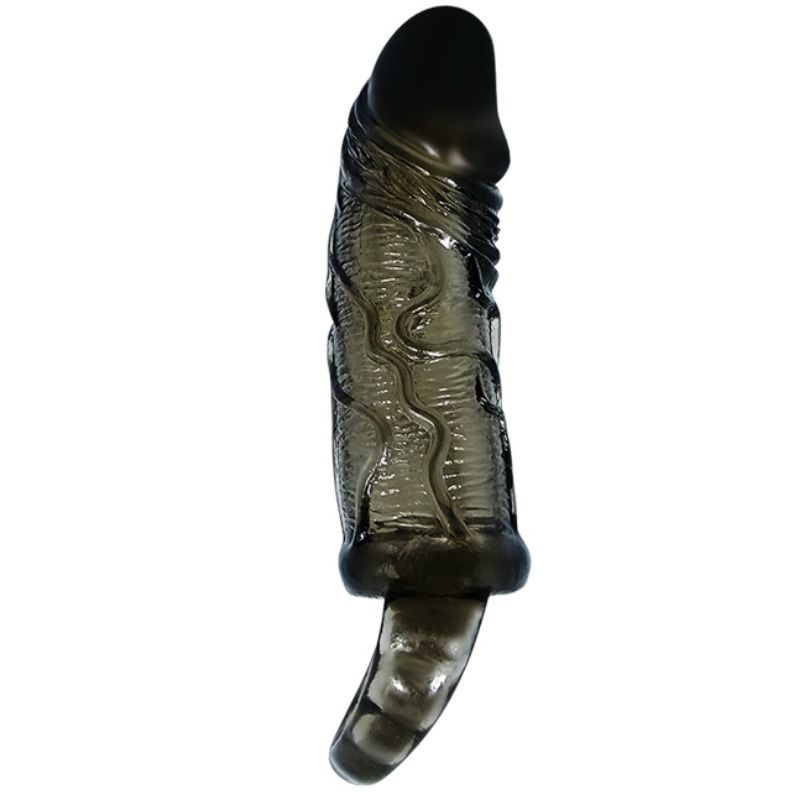BAILE FOR HIM HOUSSE DEXTENSION PÉNIS SANGLE TESTICULES NOIR 13.5 CM — vue détaillée