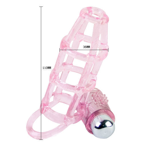 BAILE FOR HIM COUVERTURE ANNEAU SILICONE SWEET 10 RYTHMES PÉNIS ROSE - Aura Intime