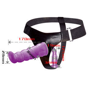 BAILE HARNAIS ANAL VAGINAL FEMME LILAS GPOINT 17 CM - Aura Intime