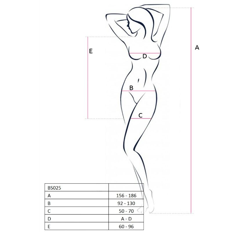 PASSION WOMAN BODYSTOCKINGS Femme Bs025 Bodystocking Blanc Style Robe Taille Unique — vue détaillée