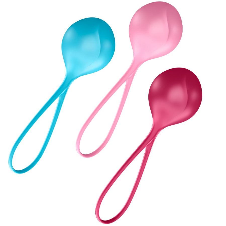 SATISFYER BALLS Ensemble Entraînement Loveballs 3 - Aura Intime