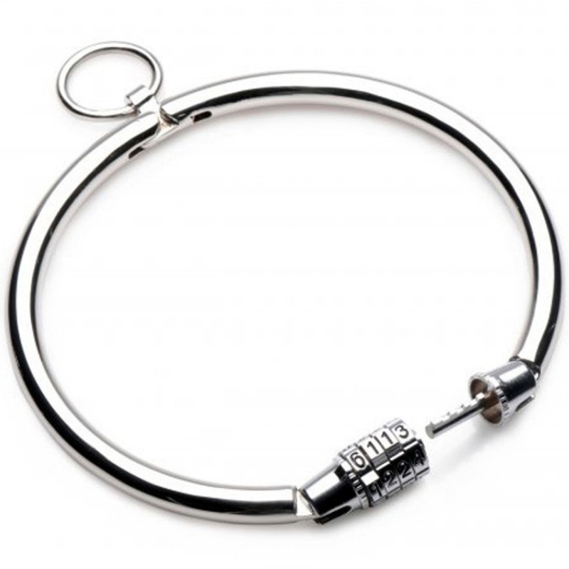 METAL HARD Collier Fermeture Combinée 13,5 Cm - Aura Intime