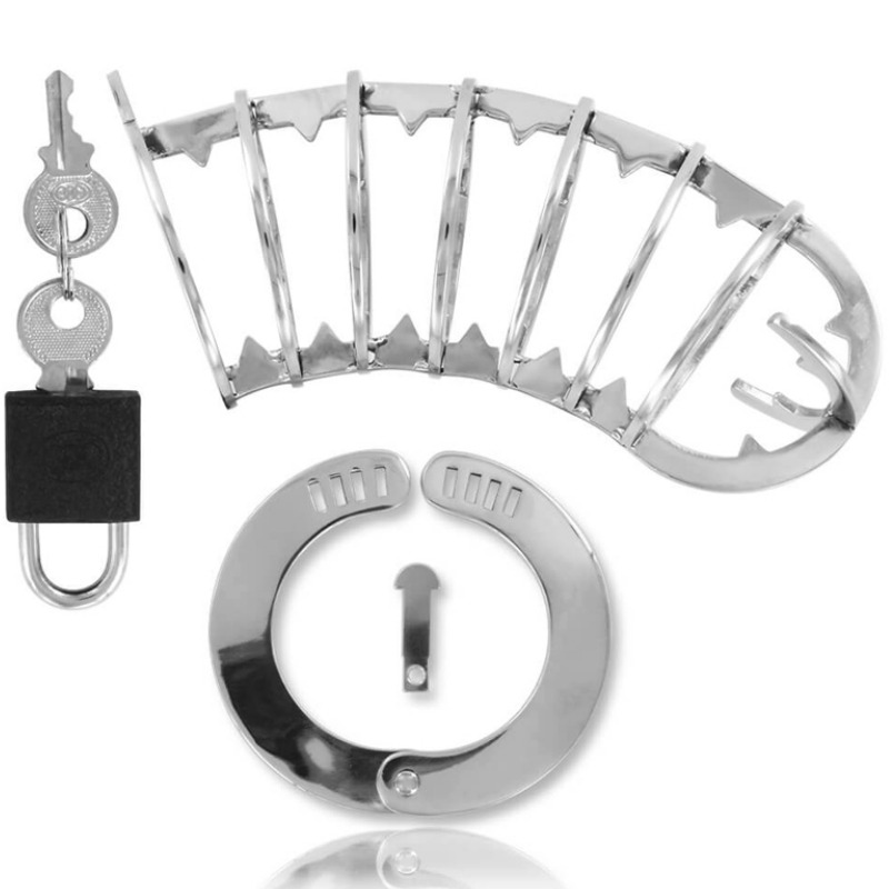METAL HARD Cage Pénis Serrure Sécurité 14 Cm — vue détaillée