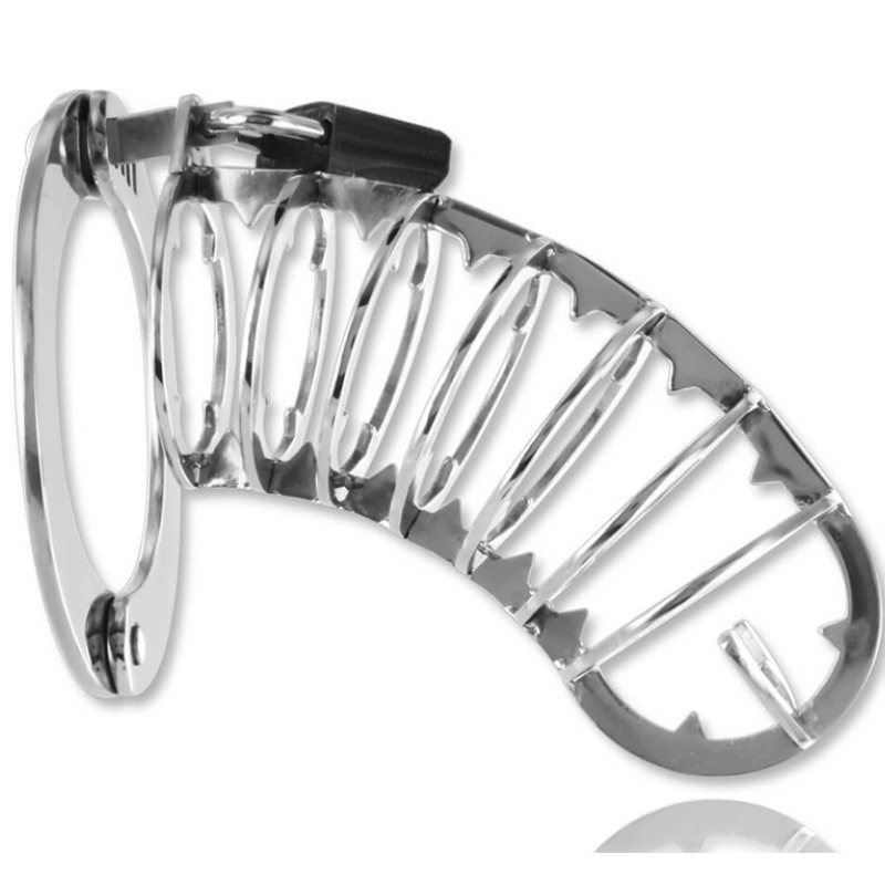METAL HARD Cage Pénis Serrure Sécurité 14 Cm - Aura Intime
