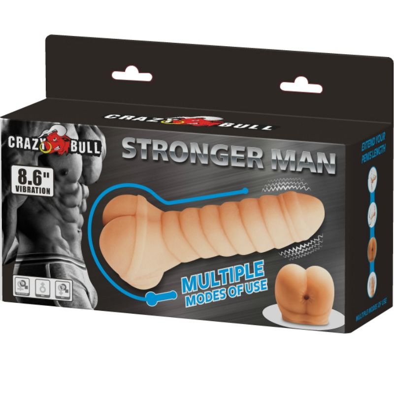 CRAZY BULL Pénis Multifonctionnel 21.8 Cm — accessoires inclus
