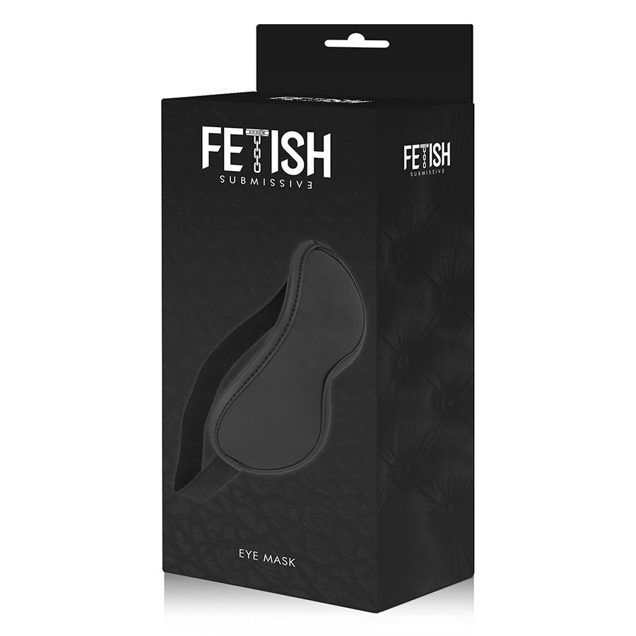 FETISH SUBMISSIVE BONDAGE Masque Cuir Végan Ii Doublure Noprène — vue arrière