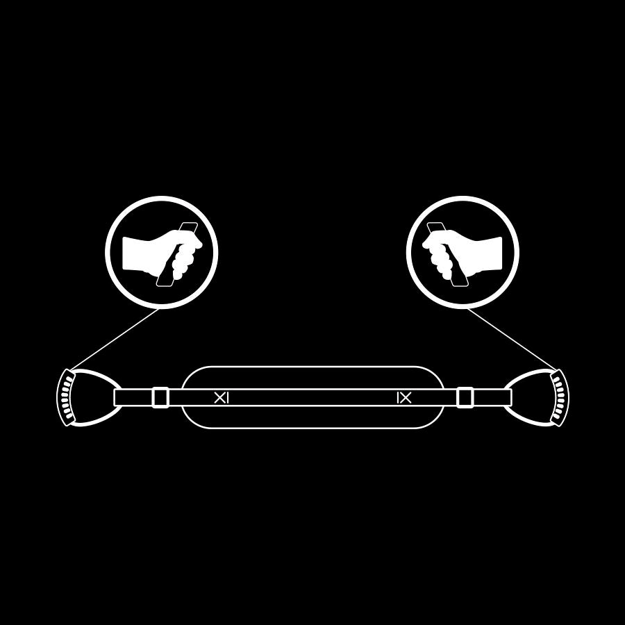 FETISH SUBMISSIVE BONDAGE Harnais Style Chien Doublure Noprène — vue alternative