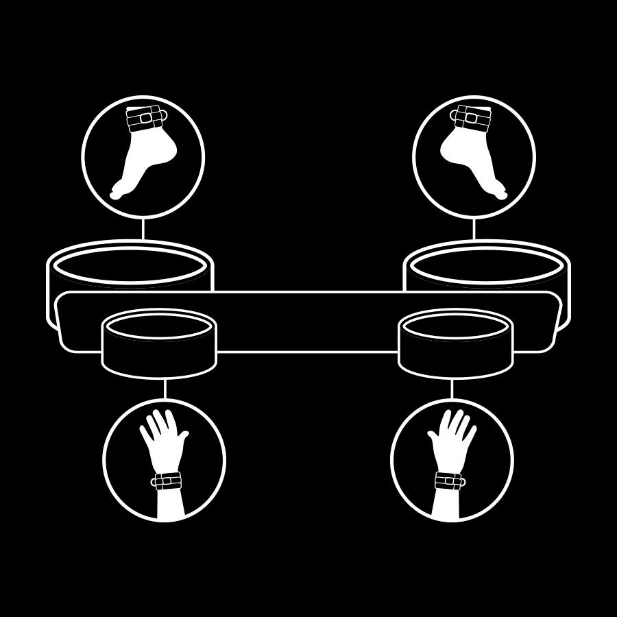 FETISH SUBMISSIVE BONDAGE Barre Dépandage Bondage Doublure Noprène — vue alternative