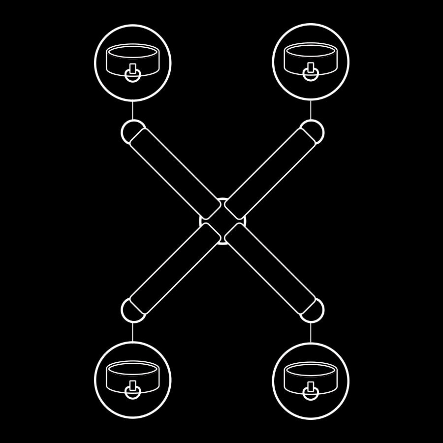 FETISH SUBMISSIVE BONDAGE Union Menottes Cuir Végan — accessoires inclus