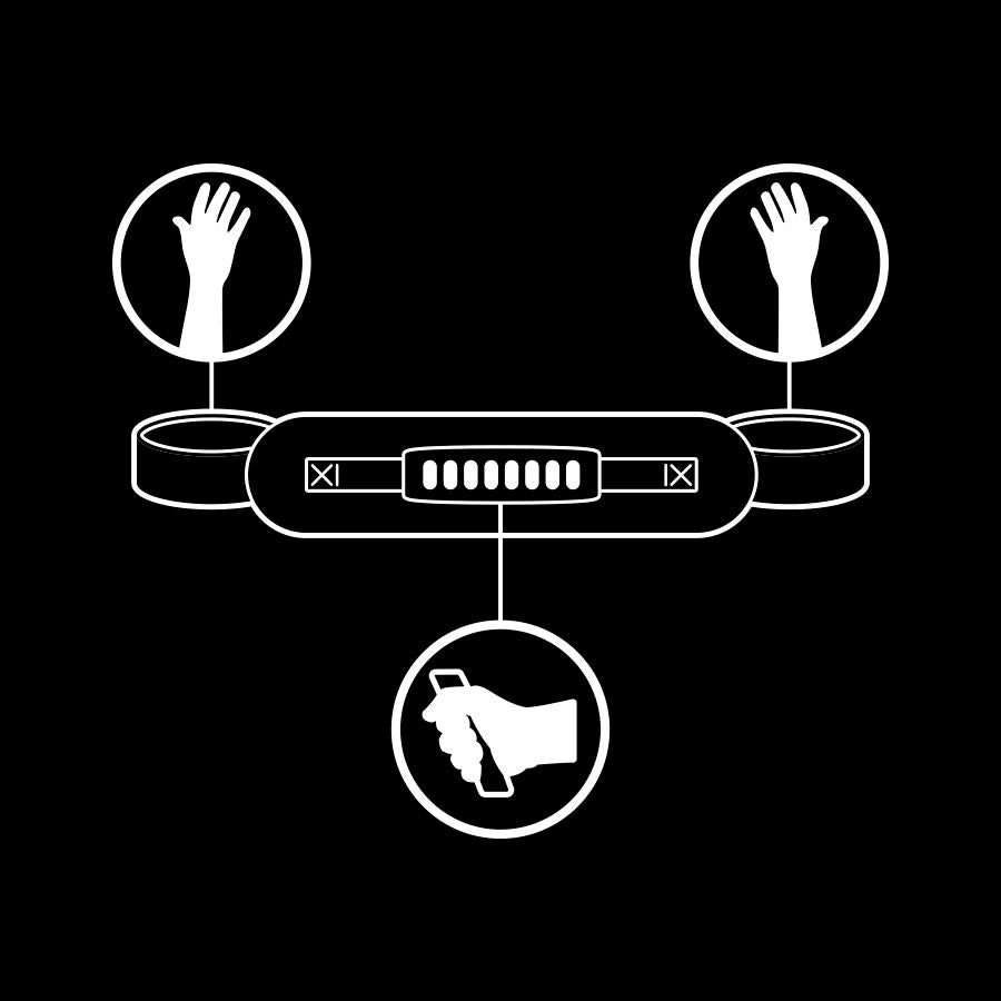 FETISH SUBMISSIVE BONDAGE Menottes Doublure Noprène Poignée — vue alternative