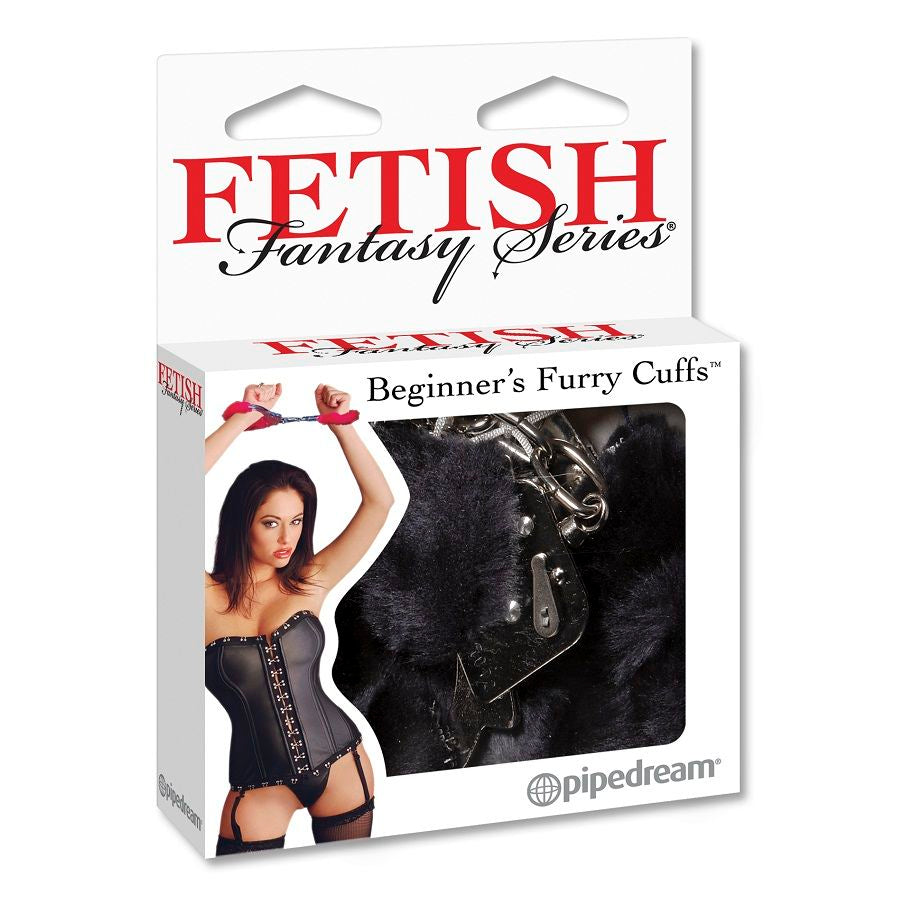 FETISH FANTASY SERIES Manchons Furry Noir - Aura Intime