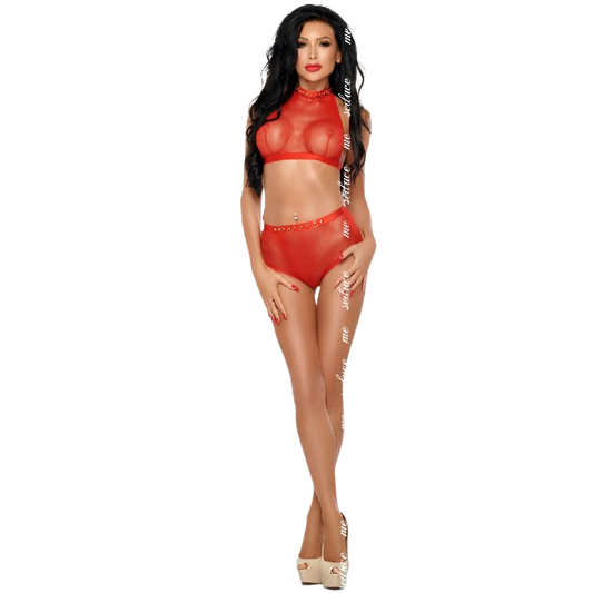 ME-SEDUCE SET Mona Set Rouge S/M - Aura Intime