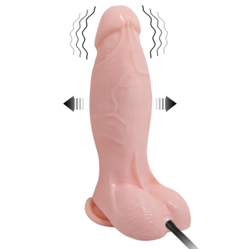 BAILE Gode Vibrant Gonflable Réaliste 18.8 Cm — vue détaillée