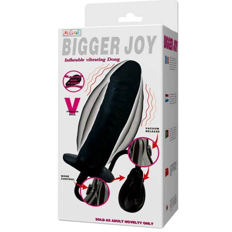 BAILE STIMULATING Gode Gonflable Bigger Joy Vibration 16 Cm — vue alternative