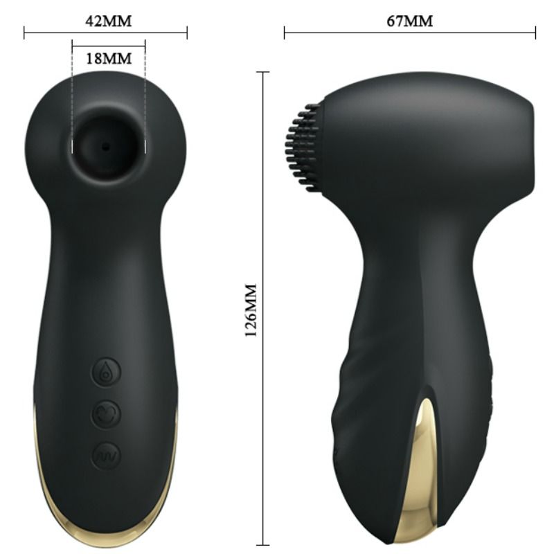 PRETTY LOVE SMART Marteau Intelligent À Vibration Aspiration — accessoires inclus