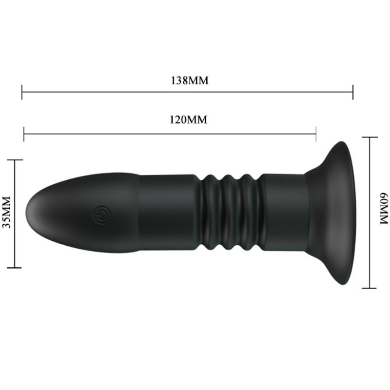 PRETTY LOVE BOTTOM Plug Magic Jinger Haut Bas Vibration — accessoires inclus