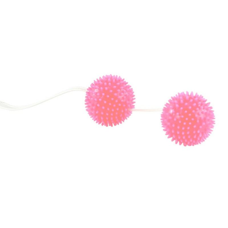 BAILE STIMULATING Balles Texturées Rose Profondement Plaisir 3.6 Cm — vue détaillée