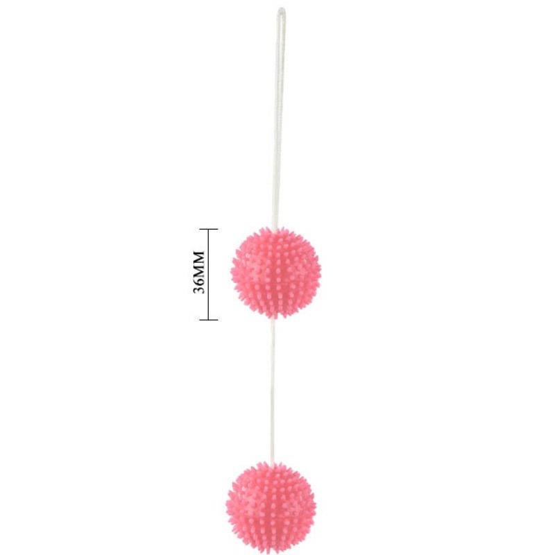 BAILE STIMULATING Balles Texturées Rose Profondement Plaisir 3.6 Cm — vue alternative