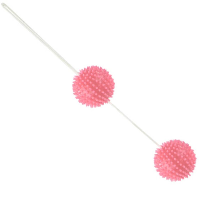 BAILE STIMULATING Balles Texturées Rose Profondement Plaisir 3.6 Cm — vue arrière