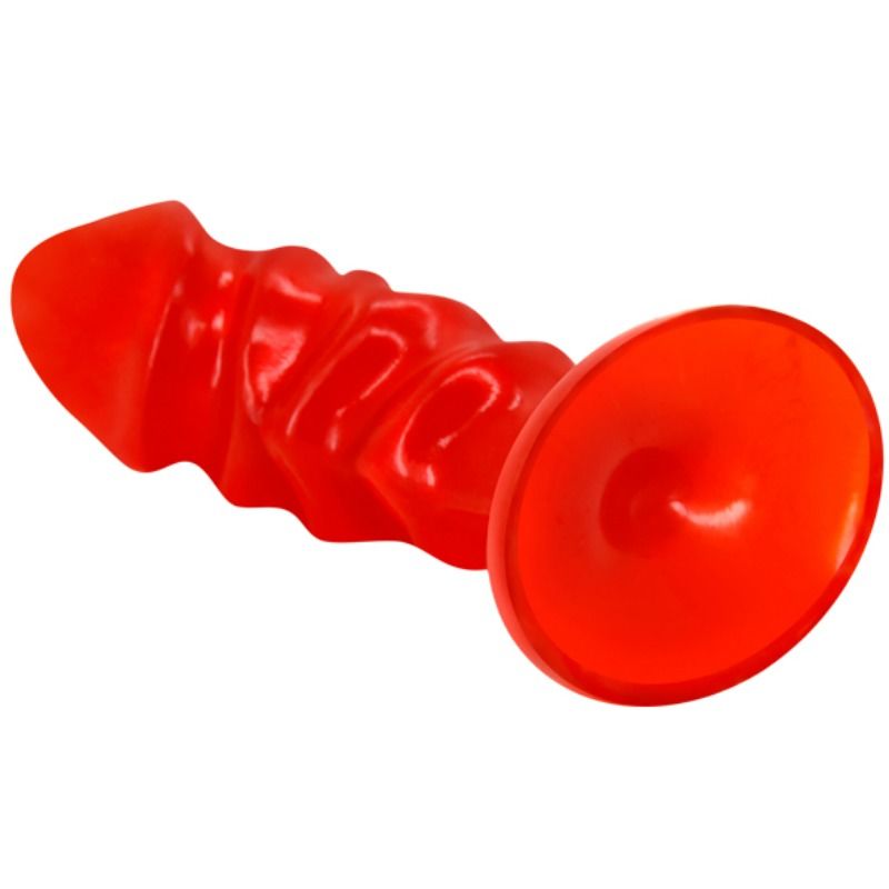 BAILE ANAL Plug Anal Unisexe Ventouse Rouge — accessoires inclus
