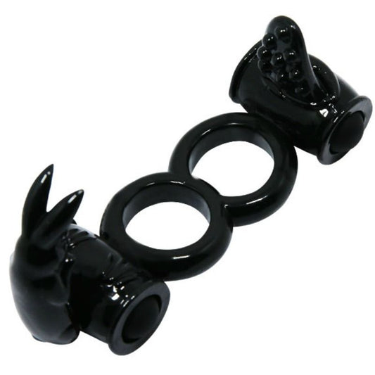 BAILE FOR HIM Sweet Ring Double Anneau Double Lapin - Aura Intime