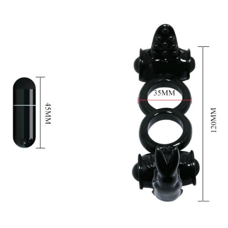 BAILE FOR HIM Sweet Ring Double Anneau Double Lapin — vue alternative