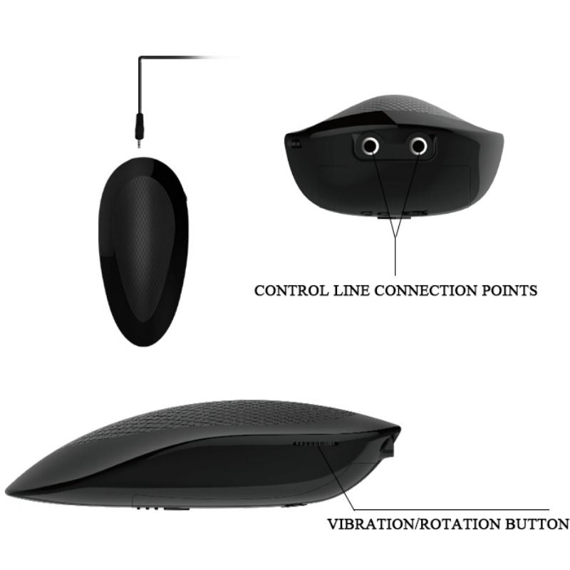 BAILE VIBRATEUR RÉALISTE OLIVER FONCTION ROTATION — accessoires inclus