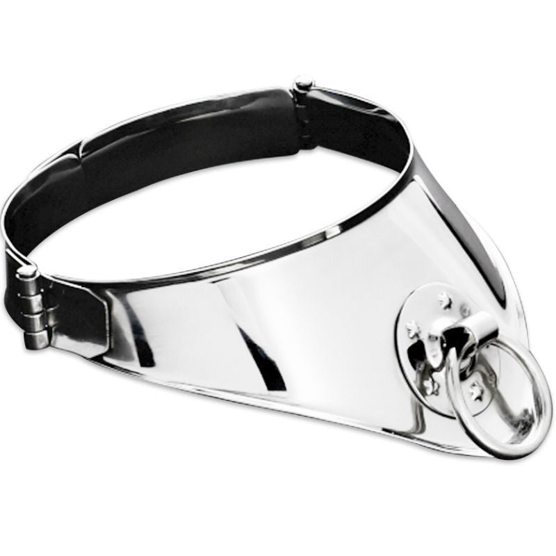 METAL HARD Collier Retenue Anneau Cadenas 12,5 Cm - Aura Intime