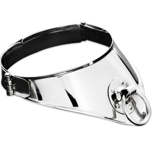 METAL HARD Collier Retenue Anneau Cadenas 12,5 Cm - Aura Intime
