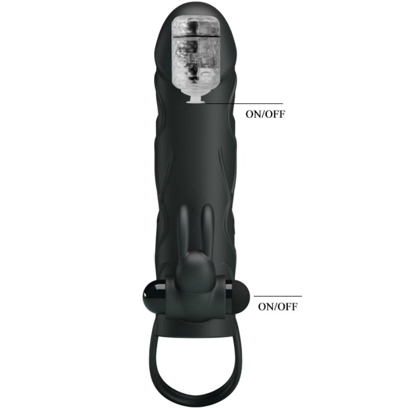 PRETTY LOVE HOUSSE SILICONE VIBRATION 14 CM 2.0 — vue arrière