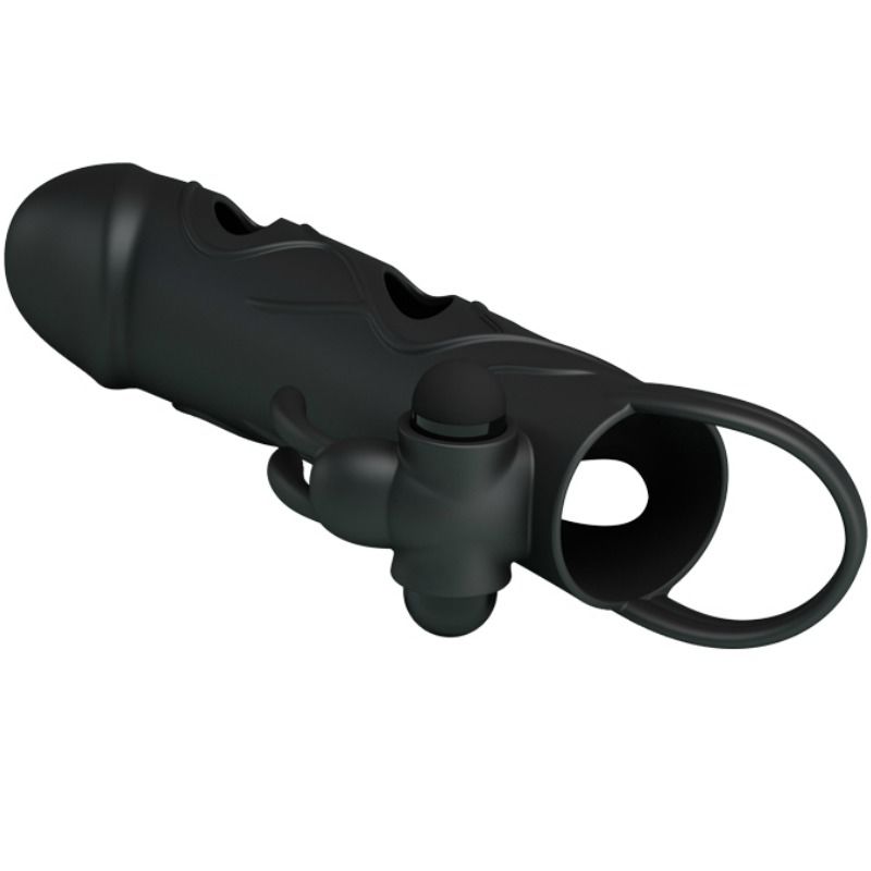 PRETTY LOVE HOUSSE SILICONE VIBRATION 14 CM 2.0 — accessoires inclus