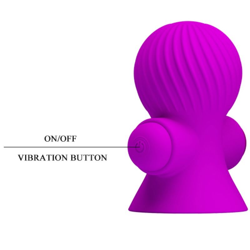 PRETTY LOVE SMART Stimulateurs Nipple 12 Modes Vibration Lilas — vue arrière