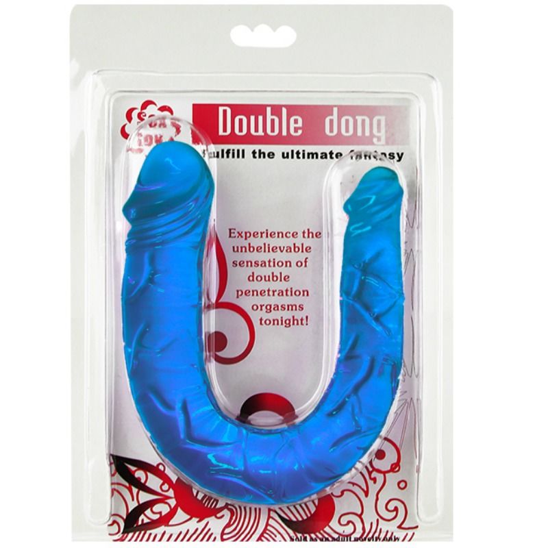 BAILE DILDOS DOUBLE DONG DOUBLE GODE BLEU — vue détaillée