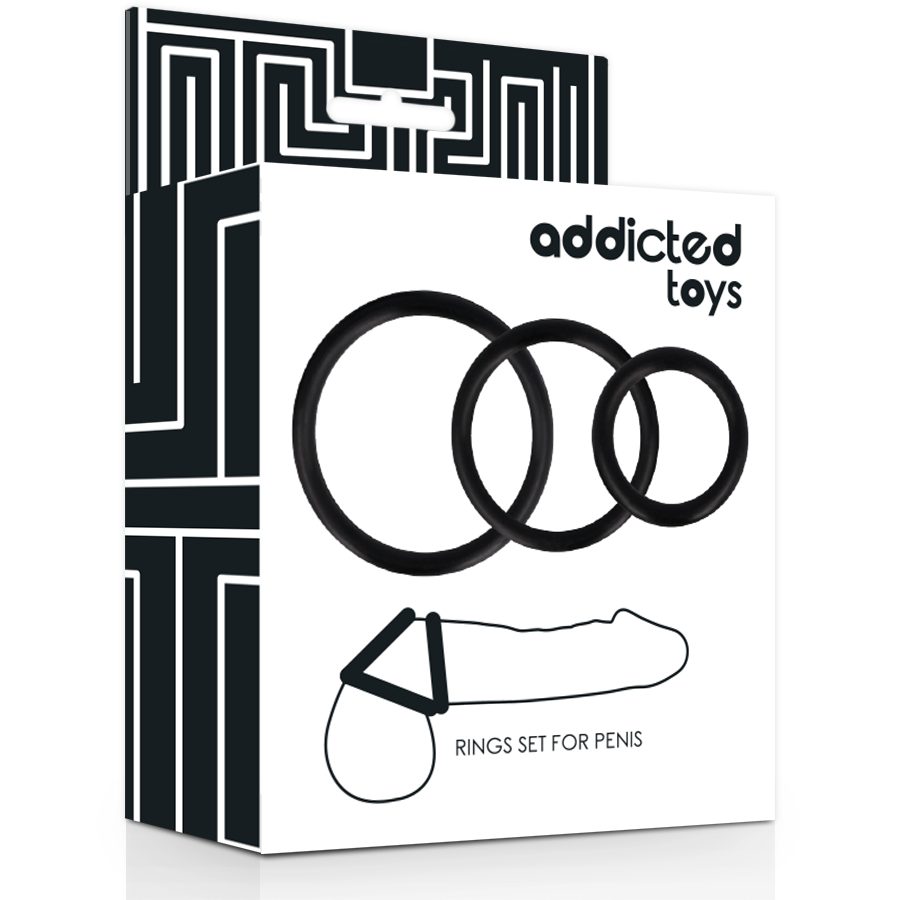 ADDICTED TOYS Ensemble Danneau Pénis Noir — vue alternative