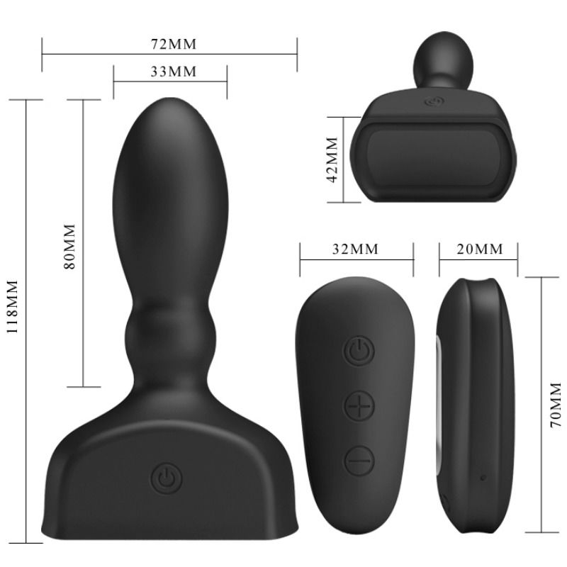 PRETTY LOVE Marriel Vibrateur Prostatique Gonflable — vue alternative
