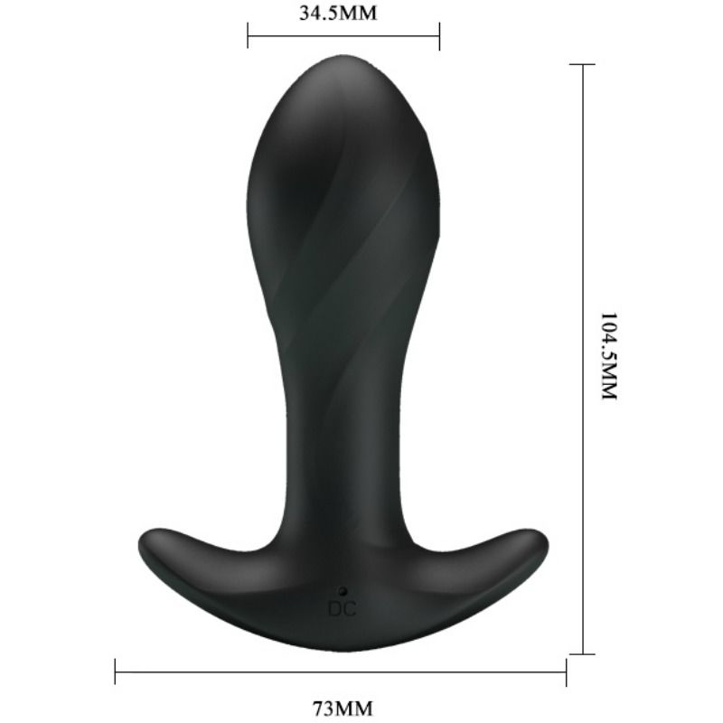 PRETTY LOVE - Vibrateur Anal Noir