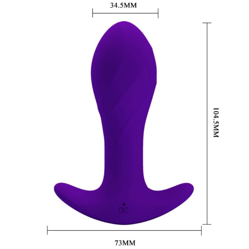 PRETTY LOVE VIBRATEUR ANAL LILAS — accessoires inclus