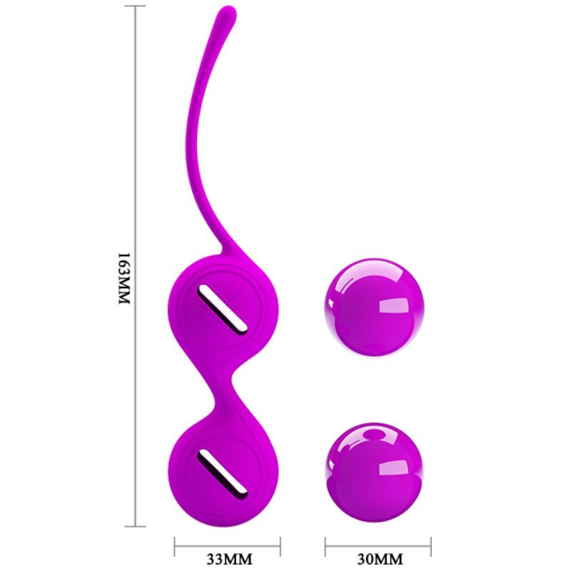 PRETTY LOVE FLIRTATION Boules Orgasmiques Kegel Serrer I Lilas — vue arrière