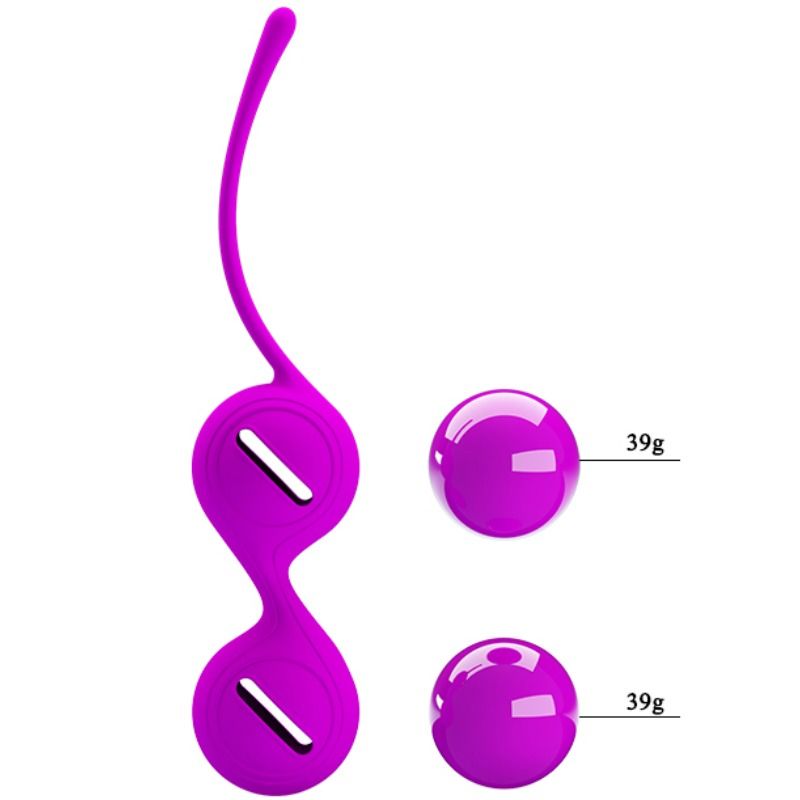 PRETTY LOVE FLIRTATION Boules Orgasmiques Kegel Serrer I Lilas — accessoires inclus