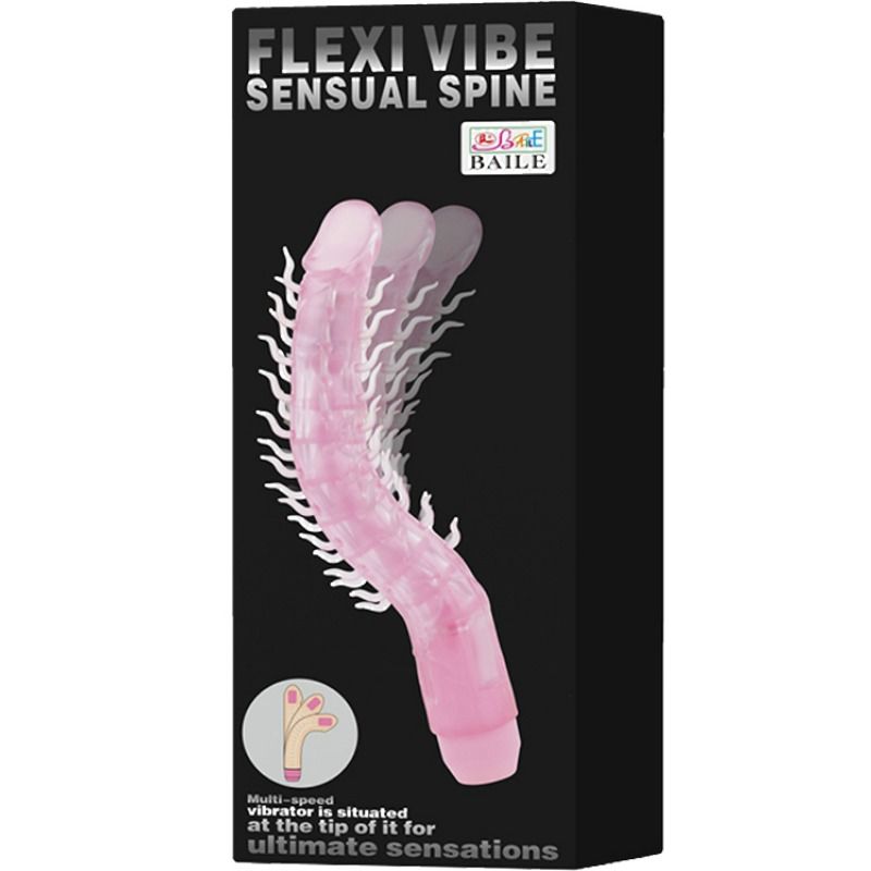 BAILE FLEXI VIBE SENSUAL SPINE GODE VIBRANT PLIABLE LILAS 23.5 CM — vue détaillée