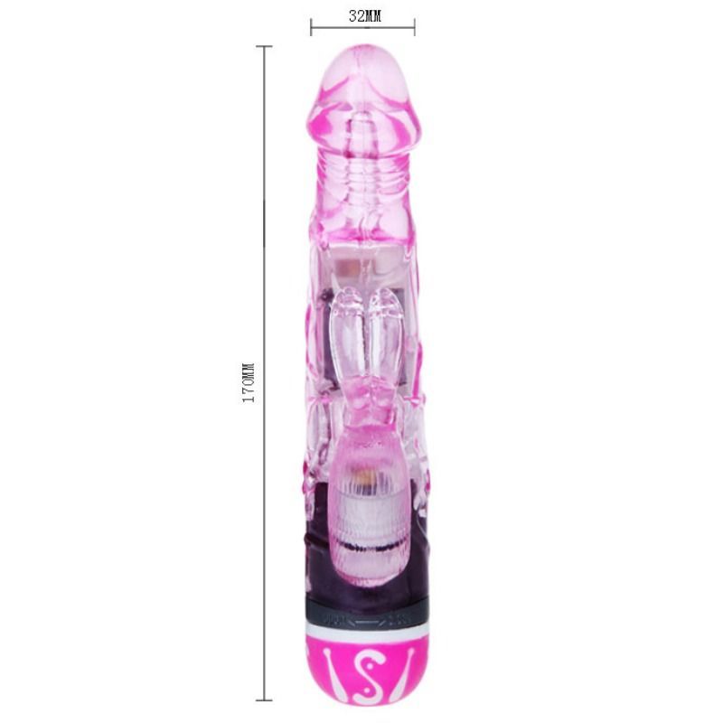 BAILE VIBRATORS VIBRATEURS MULTIVITESSES LAPIN LILAS — vue arrière