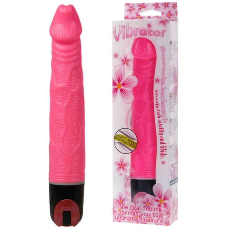 BAILE VIBRATEUR MULTIVITESSES 21.5 CM ROSE — vue détaillée