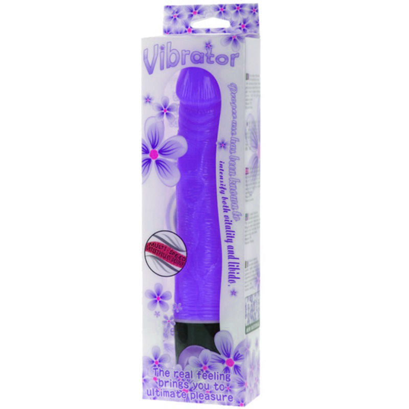 BAILE VIBRATEUR MULTIVITESSES 21.5 CM VIOLET — vue détaillée