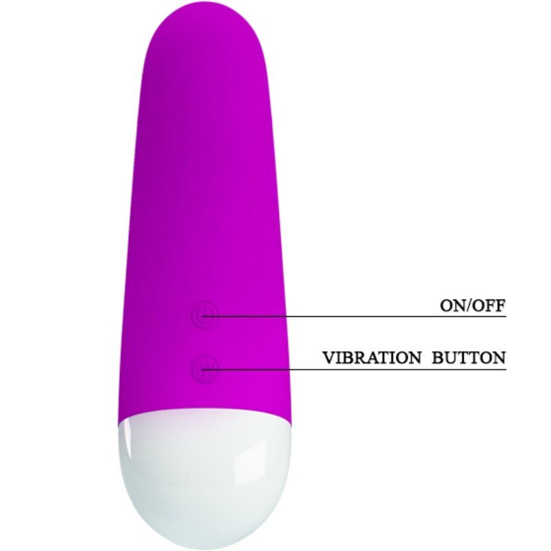 PRETTY LOVE MINI VIBRATEUR LUTHER 30 MODES VIBRATION — vue arrière