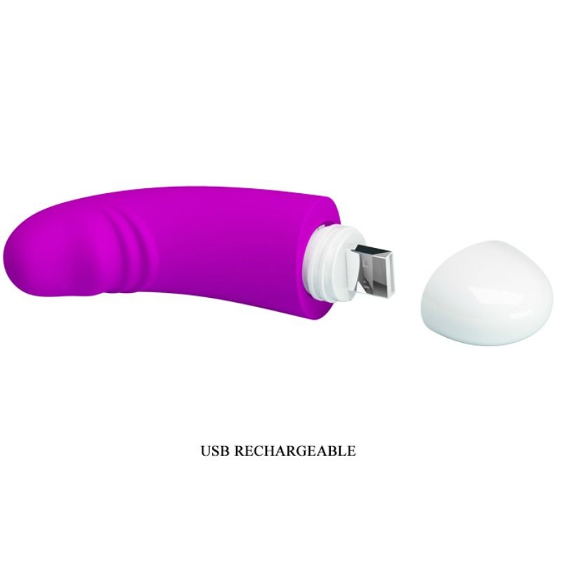 PRETTY LOVE MINI VIBRATEUR LUTHER 30 MODES VIBRATION — accessoires inclus